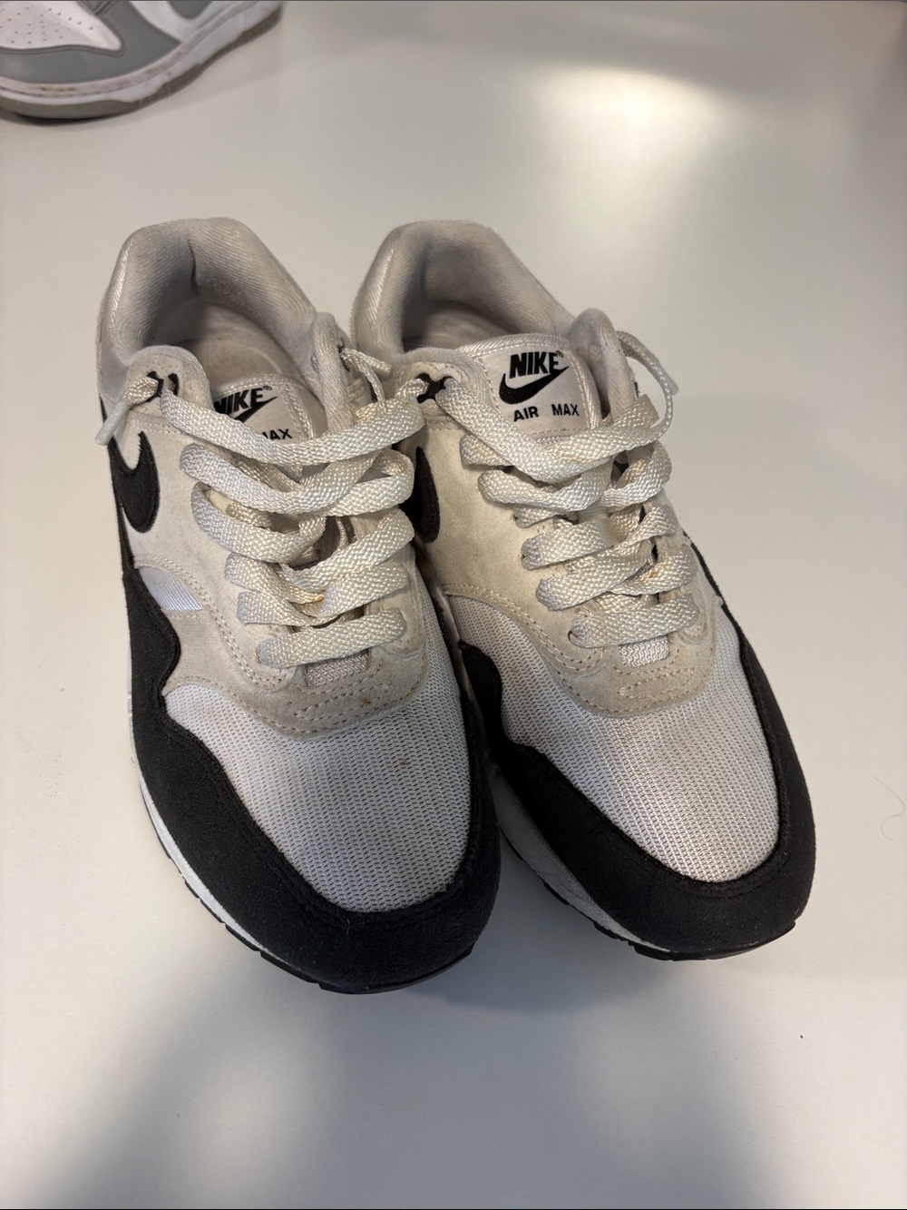 Nike Air Max White and Black Sneakers